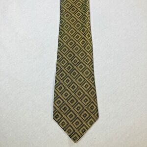 Vintage Superba Acetate Skinny Tie Black & Gold – 54" x 2.75" Necktie